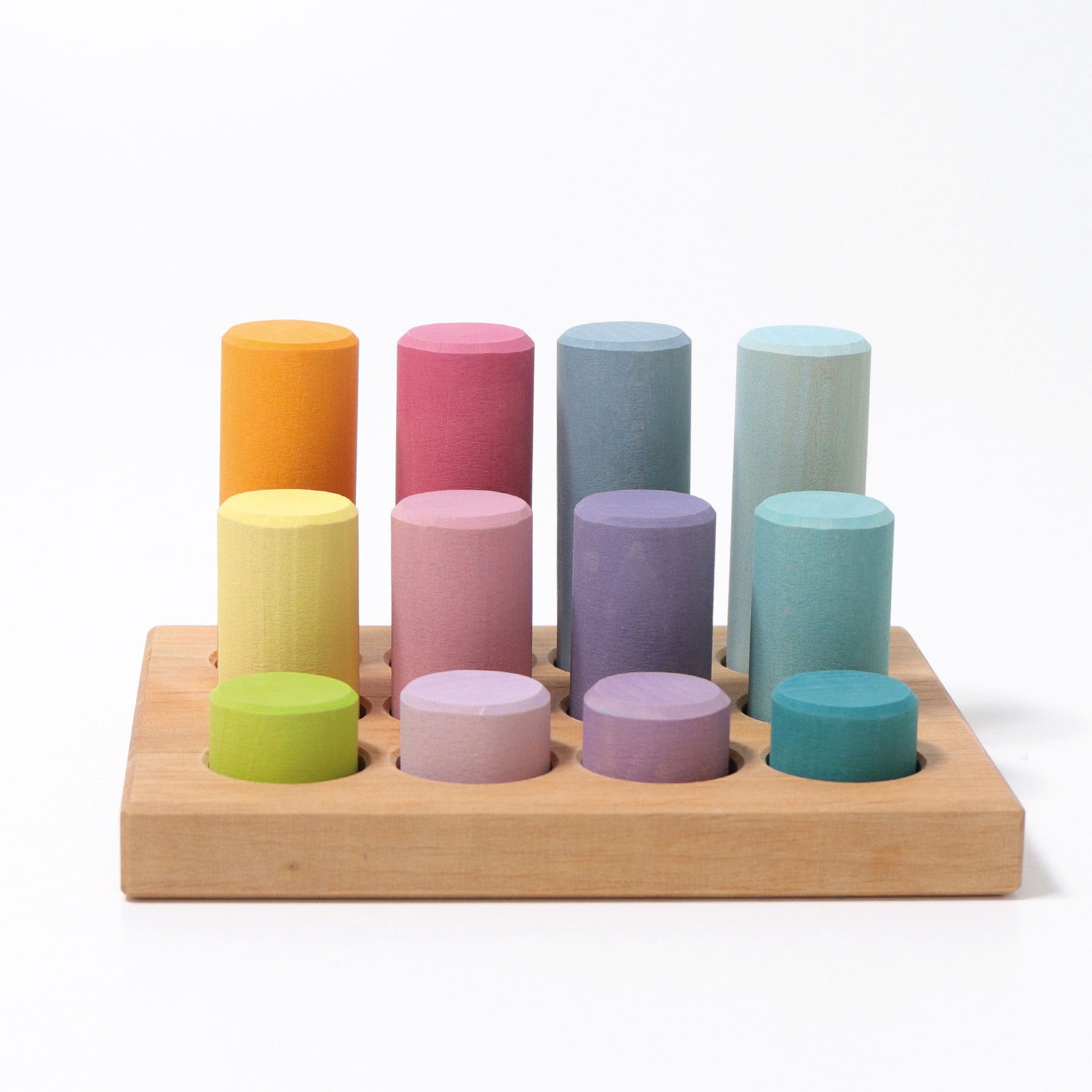 Steckspiel Kleine Walzen Pastell